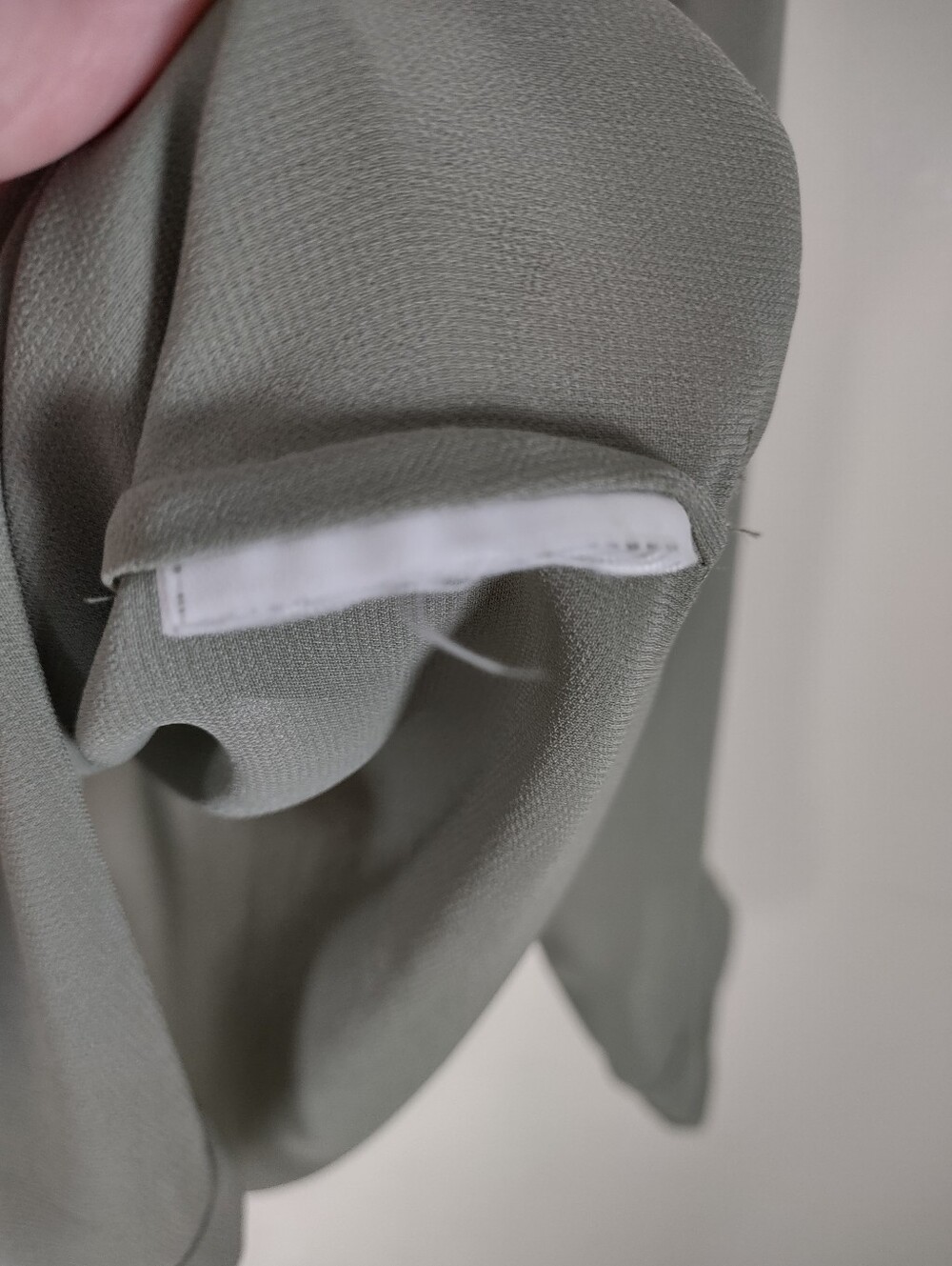 GUESS Los Angeles Sheer Sage Green Button-Down Shirt - Size Small - Picture 7 of 9